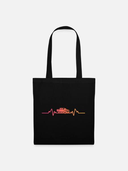 Sunset Heartbeat Pickup - Stoffbeutel - Schwarz
