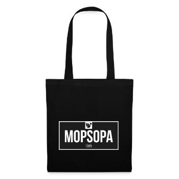 Mopsopa - Stoffbeutel - Schwarz - Vorne