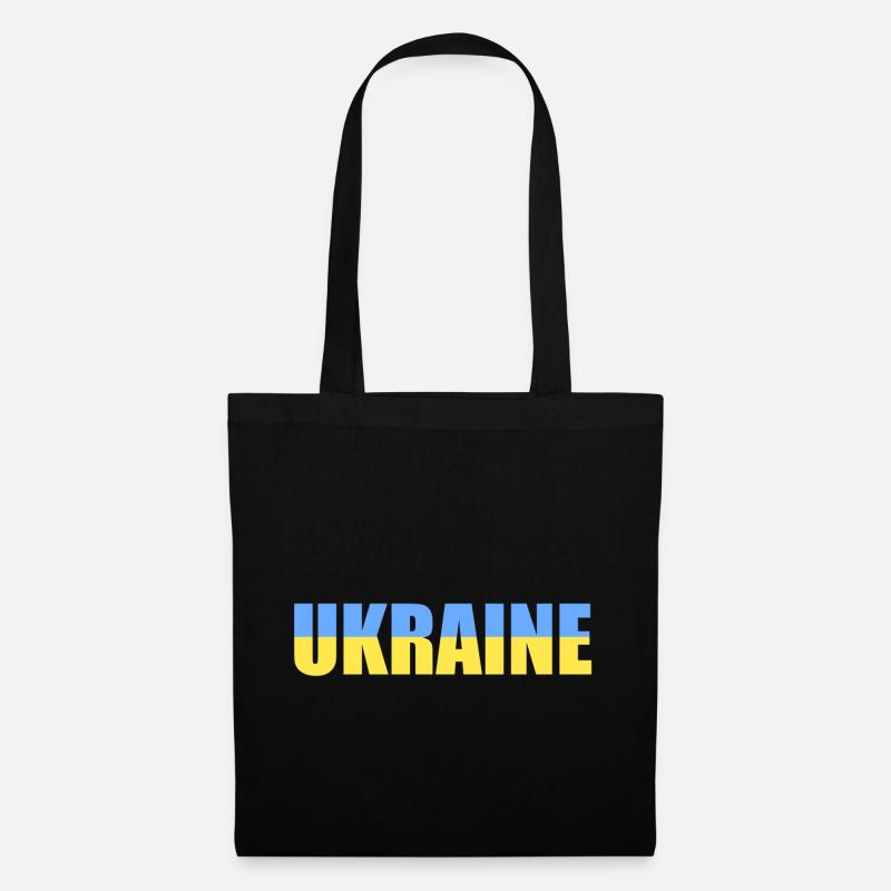 ukraine - Stoffbeutel - Schwarz