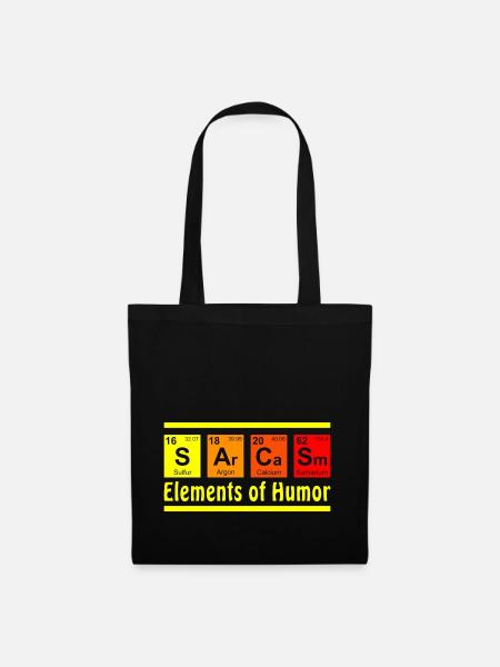 Sarcasm - Stoffbeutel - Schwarz