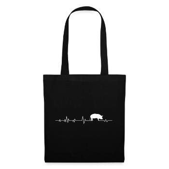 Cochons Cochons - Sac en tissu - noir - Devant