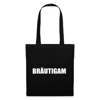 bräutigam - Stoffbeutel - Schwarz - Vorne