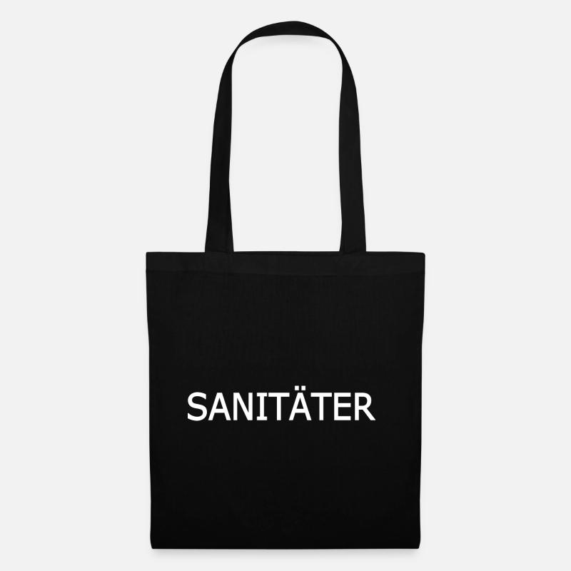 sanitäter - Stoffbeutel - Schwarz