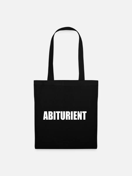 abiturient - Stoffbeutel - Schwarz