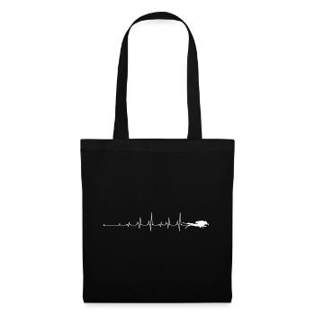 Heartbeat Scuba Dive - Tote Bag - black - Front