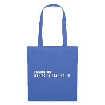 Coordonnées Edmonton, Canada - Sac en tissu - bleu pâle - Devant