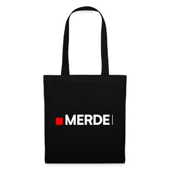 SHIT | Humor, minimalist reaction - Tote Bag - black - Front