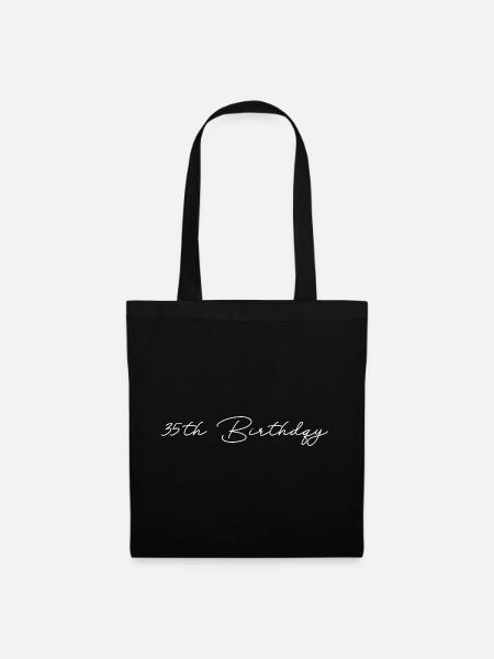 35th Birthday - Stoffbeutel - Schwarz