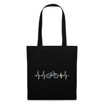 E-Bike Heartbeat - Sac en tissu - noir - Devant