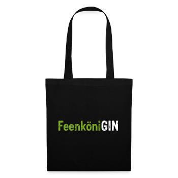 GIN FeenköniGIN - Geschenk für Gin Liebhaberin Wac - Stoffbeutel - Schwarz - Vorne