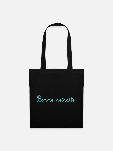 RETRAITE. RETRAITE. RETRAITEE. RETRAITE - Sac en tissu - noir
