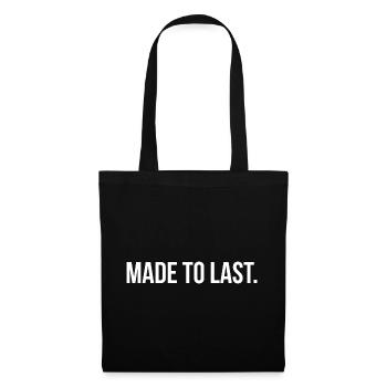 MADE TO LAST. | Greyline Official - Tote Bag - black - Front