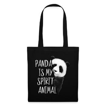 Panda is my spirit Animal favorite animal gift - Tote Bag - black - Front