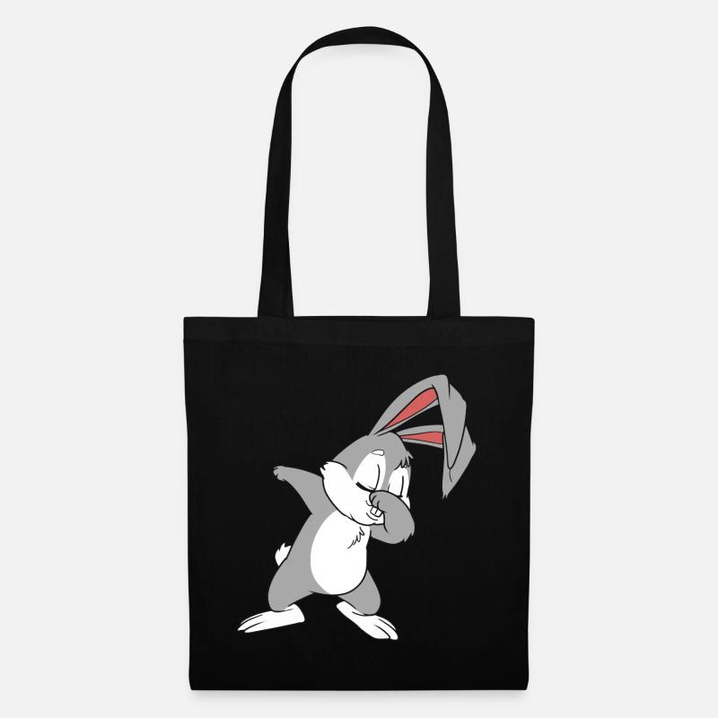 lapin - Sac en tissu - noir