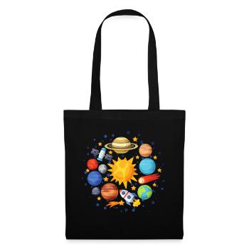 planet, sun, earth, pantene, universe - Tote Bag - black - Front