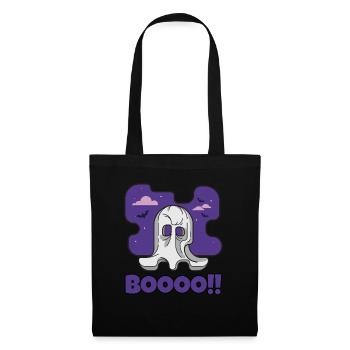 Booo Ghost Halloween Creepy - Tote Bag - black - Front