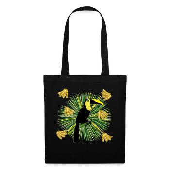 Tukan - Sac en tissu - noir - Devant