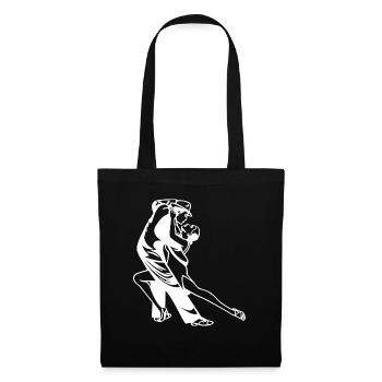 danse de tango - Sac en tissu - noir - Devant