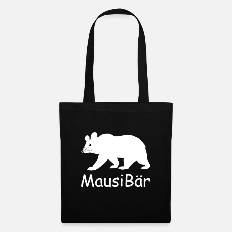 MausiBär - Stoffbeutel - Schwarz