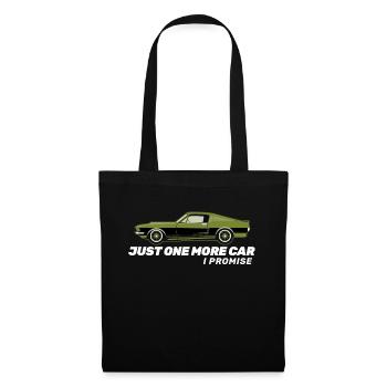 Oldtimer Classic car Geschenk - Stoffbeutel - Schwarz - Vorne
