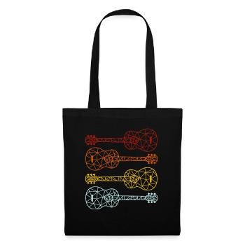 Guitar gift idea guitarist guitar player - Tote Bag - black - Front