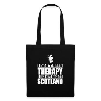 Schottland Schotten Schottische Schottisch - Stoffbeutel - Schwarz - Vorne
