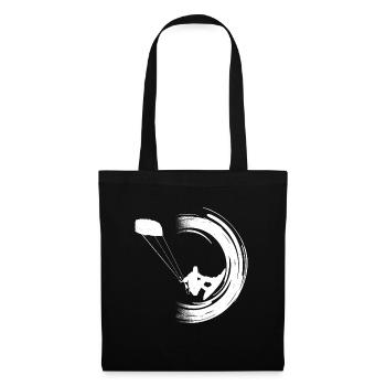 Kitesurfen Geschenkidee Kiteboarden Windsurfen - Stoffbeutel - Schwarz - Vorne