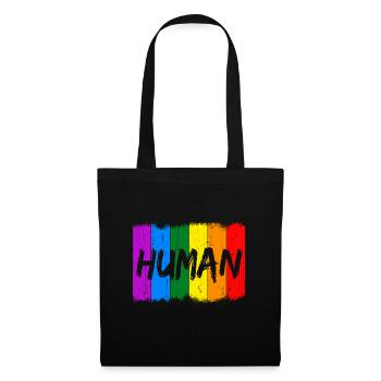 We are all human - Tote Bag - black - Front
