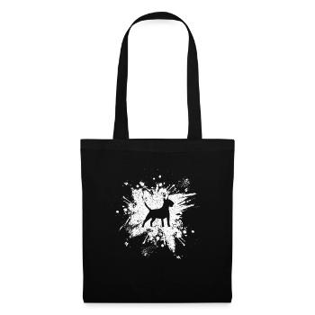 Bullterrier chien race animaux cadeau - Sac en tissu - noir - Devant