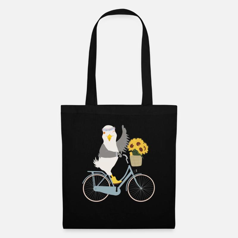 Fahrrad - Stoffbeutel - Schwarz