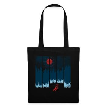 Renard - Sac en tissu - noir - Devant