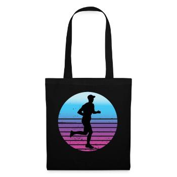 Endurance Runner Outfit Vintage Marathon Motif - Tote Bag - black - Front