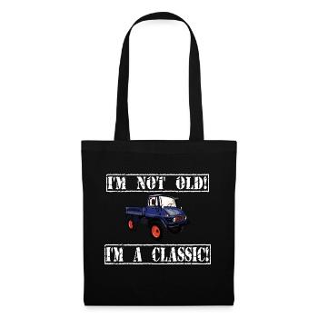 Je ne suis pas vieux - Je suis un classique / Unimog - Sac en tissu - noir - Devant