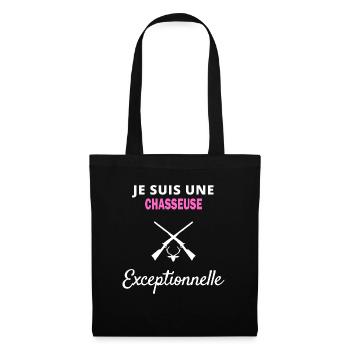 je suis un Exceptionnelle chasseuse - Sac en tissu - noir - Devant