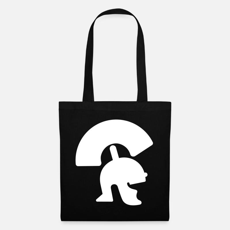 Romain. Casque romain. - Sac en tissu - noir