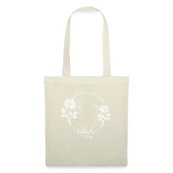 Cadre rose rond avec taches de couleur - Sac en tissu - nature - Devant