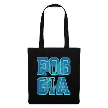 Foggia Italien Stadt 3D Schrift Skyline Heimat - Stoffbeutel - Schwarz - Vorne