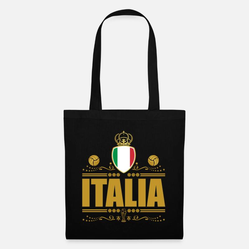 ITALIA CALCIO GOLD VIGNETTE - Stoffbeutel - Schwarz