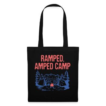 Ramped Amped Camp Camping Party Camper - Tote Bag - black - Front