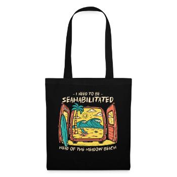 I Need To Be Seahabilitated Head of the Meadow - Stoffbeutel - Schwarz - Vorne