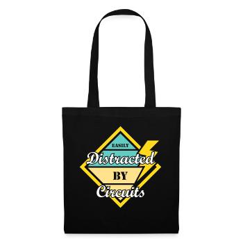 Distrait par les circuits Electro Worker Engineer - Sac en tissu - noir - Devant
