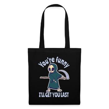 Drôle Grim Reaper Squelette Costume d’Halloween - Sac en tissu - noir - Devant