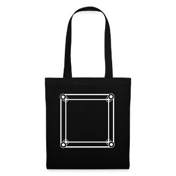 Simple Square Frame White Decoration - Tote Bag - black - Front
