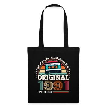 Septembre Né 1991 31ème anniversaire Cadeau - Sac en tissu - noir - Devant