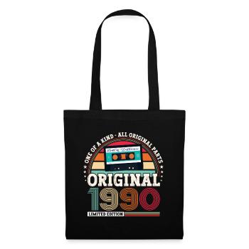 Septembre Né 1990 32ème anniversaire Cadeau - Sac en tissu - noir - Devant