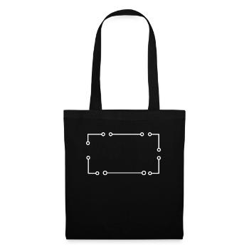 Frame Rectangular shape in white - Tote Bag - black - Front