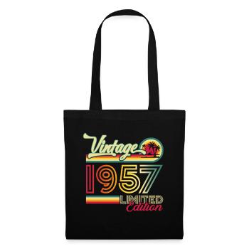 Original vintage 1957 65th birthday gift - Tote Bag - black - Front