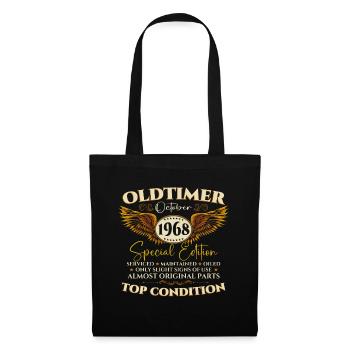 Oldtimer October 1968 54th birthday gift - Tote Bag - black - Front