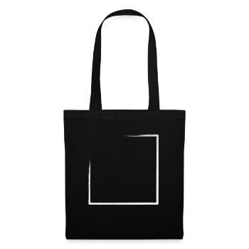 Large Rectangular Frame Weathered - Tote Bag - black - Front