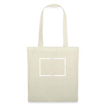 Coups de pinceau blancs Cadre rectangulaire - Sac en tissu - nature - Devant